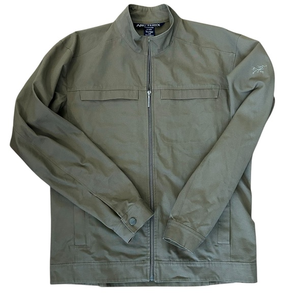 ARC’TERYX | Men’s Crosswire Utility Cotton Coat Brown Canvas Full Zip - Sz Large - Picture 12 of 15